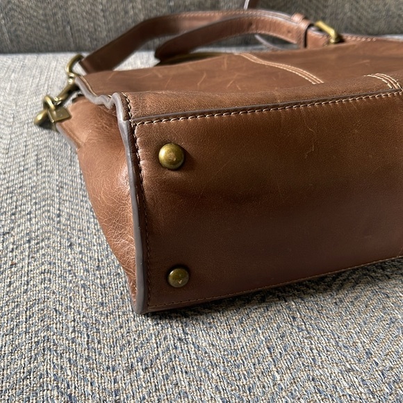 Frye Farrah Top Handle Brown Leather satchel bag - Picture 15 of 16
